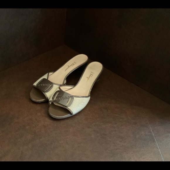 SALVATORE FERRAGAMO  SLIDES - Picture 1 of 4